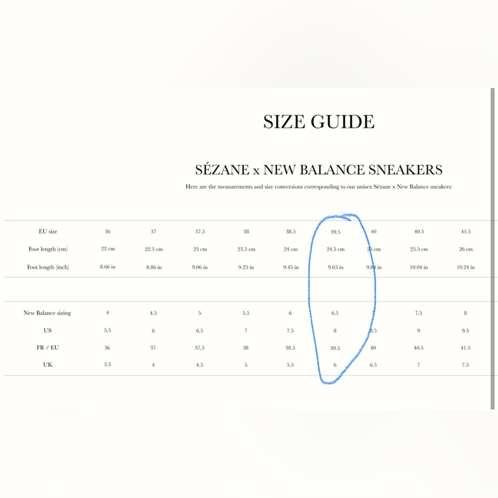 Sezane X New Balance 471 Sneaker - Picture 3 of 3